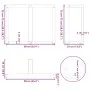 Patas mesa comedor forma T 2uds acero natural 90x35x(72-73)cm de , Patas para mesas - Ref: Foro24-4013067, Precio: 136,19 €, ...
