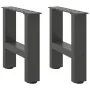 Patas de mesa de centro antracita 2uds acero 40x(30-31) cm de , Patas para mesas - Ref: Foro24-4013258, Precio: 54,75 €, Desc...