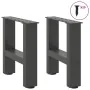 Patas de mesa de centro antracita 2uds acero 40x(30-31) cm de , Patas para mesas - Ref: Foro24-4013258, Precio: 54,75 €, Desc...