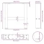 Patas de mesa de centro antracita 2uds acero 40x(30-31) cm de , Patas para mesas - Ref: Foro24-4013258, Precio: 54,75 €, Desc...