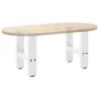 Patas de mesa de centro blanco 2uds acero 30x(30-31) cm de , Patas para mesas - Ref: Foro24-4013253, Precio: 47,46 €, Descuen...
