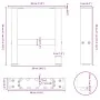 Patas de mesa de centro blanco 2uds acero 30x(30-31) cm de , Patas para mesas - Ref: Foro24-4013253, Precio: 47,46 €, Descuen...