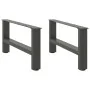 Patas de mesa de centro antracita 2uds acero 60x(30-31) cm de , Patas para mesas - Ref: Foro24-4013266, Precio: 64,25 €, Desc...