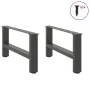 Patas de mesa de centro antracita 2uds acero 60x(30-31) cm de , Patas para mesas - Ref: Foro24-4013266, Precio: 64,25 €, Desc...