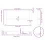 Patas de mesa de centro antracita 2uds acero 60x(30-31) cm de , Patas para mesas - Ref: Foro24-4013266, Precio: 64,25 €, Desc...