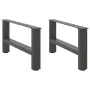 Patas de mesa de centro antracita 2uds acero 70x(30-31) cm de , Patas para mesas - Ref: Foro24-4013270, Precio: 66,37 €, Desc...