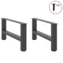Patas de mesa de centro antracita 2uds acero 70x(30-31) cm de , Patas para mesas - Ref: Foro24-4013270, Precio: 66,37 €, Desc...