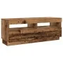 Mueble TV luces LED madera ingeniería envejecida 300x35x40 cm de , Muebles TV - Ref: Foro24-3329169, Precio: 265,01 €, Descue...
