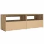 Mesitas de noche luces LEDs 2 uds roble artesanal 60x35x40 cm de , Mesitas de noche - Ref: Foro24-3329162, Precio: 89,42 €, D...