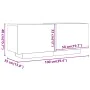 Mesita de noche madera de ingeniería roble artisian 100x35x40cm by , Nightstands - Ref: Foro24-3329174, Price: 90,86 €, Disco...