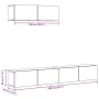 Conjunto de mueble de TV 3 piezas montado la pared madera vieja de , Muebles TV - Ref: Foro24-3329205, Precio: 132,70 €, Desc...