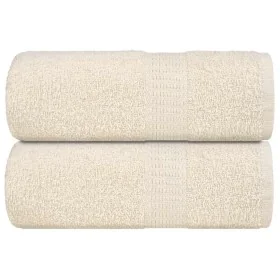 Toallas 2 uds 100% algodón crema 30x30 cm 360 gsm de , Toallas - Ref: Foro24-136992, Precio: 11,53 €, Descuento: %