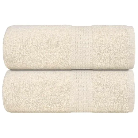 Toallas 2 uds 100% algodón crema 30x30 cm 360 gsm de , Toallas - Ref: Foro24-136992, Precio: 11,53 €, Descuento: %