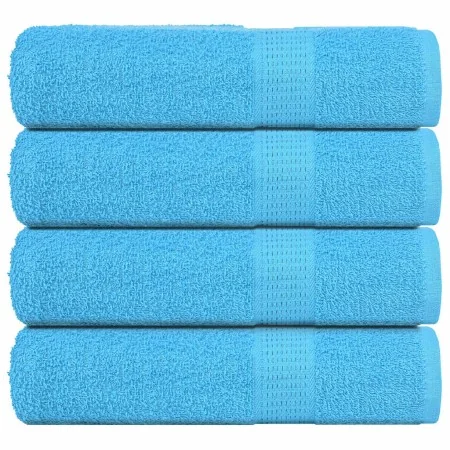 Toallas de ducha 4 uds 100% algodón turquesa 70x140 cm 360 gsm de , Toallas - Ref: Foro24-136978, Precio: 35,14 €, Descuento: %