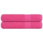 Toallas 2 uds 100% algodón rosa 100x200 cm 600 gsm de , Toallas - Ref: Foro24-137058, Precio: 35,51 €, Descuento: %