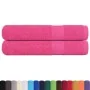 Toallas 2 uds 100% algodón rosa 100x200 cm 600 gsm de , Toallas - Ref: Foro24-137058, Precio: 35,51 €, Descuento: %