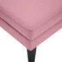 Tumbona con almohada y reposabrazo derecho terciopelo rosa de , Divanes - Ref: Foro24-4009810, Precio: 149,91 €, Descuento: %