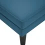 Tumbona con almohada y reposabrazo derecho terciopelo azul de , Divanes - Ref: Foro24-4009806, Precio: 118,92 €, Descuento: %
