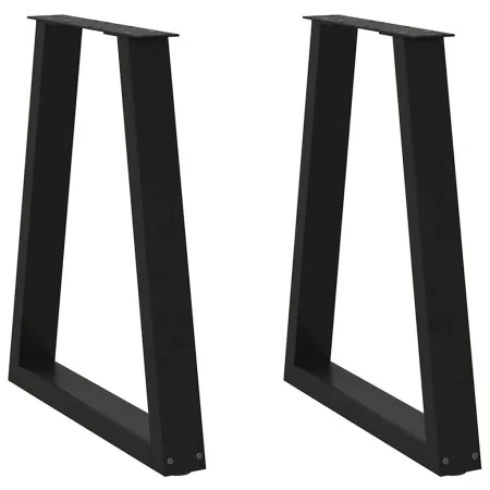 Patas para mesa de centro en forma de V 2 uds acero negro by , Table legs - Ref: Foro24-4012564, Price: 80,08 €, Discount: %