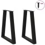 Patas para mesa de centro en forma de V 2 uds acero negro by , Table legs - Ref: Foro24-4012564, Price: 80,08 €, Discount: %