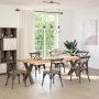 Patas para mesa comedor forma X 2uds acero natural 70x(72-73)cm de , Patas para mesas - Ref: Foro24-4012979, Precio: 108,79 €...