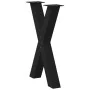 Patas para mesa de comedor en forma de X 2 uds acero negro de , Patas para mesas - Ref: Foro24-4012972, Precio: 92,94 €, Desc...