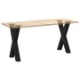 Patas para mesa de comedor en forma de X 2 uds acero negro de , Patas para mesas - Ref: Foro24-4012972, Precio: 92,94 €, Desc...