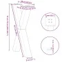 Patas para mesa de comedor en forma de X 2 uds acero negro de , Patas para mesas - Ref: Foro24-4012972, Precio: 92,94 €, Desc...
