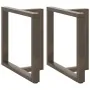Patas mesa comedor forma T 2uds acero natural 70x35x(72-73)cm de , Patas para mesas - Ref: Foro24-4013059, Precio: 136,34 €, ...