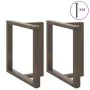 Patas mesa comedor forma T 2uds acero natural 70x35x(72-73)cm de , Patas para mesas - Ref: Foro24-4013059, Precio: 136,34 €, ...