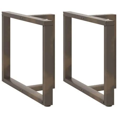 Patas mesa comedor forma T 2uds acero natural 100x35x(72-73) cm de , Patas para mesas - Ref: Foro24-4013071, Precio: 149,07 €...