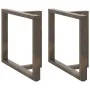 Patas mesa comedor forma T 2uds acero natural 100x35x(72-73) cm de , Patas para mesas - Ref: Foro24-4013071, Precio: 149,07 €...