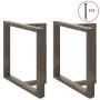 Patas mesa comedor forma T 2uds acero natural 100x35x(72-73) cm de , Patas para mesas - Ref: Foro24-4013071, Precio: 149,07 €...
