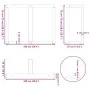 Patas mesa comedor forma T 2uds acero natural 100x35x(72-73) cm de , Patas para mesas - Ref: Foro24-4013071, Precio: 149,07 €...