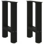Patas de mesa de centro acero negro 2 uds 28x(42-43) cm de , Patas para mesas - Ref: Foro24-4013272, Precio: 53,07 €, Descuen...