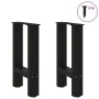 Patas de mesa de centro acero negro 2 uds 28x(42-43) cm de , Patas para mesas - Ref: Foro24-4013272, Precio: 53,07 €, Descuen...