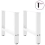 Patas de mesa de centro acero blanco 2 uds 60x(42-43) cm de , Patas para mesas - Ref: Foro24-4013285, Precio: 65,63 €, Descue...
