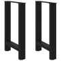 Patas de mesa de centro acero negro 2 uds 50x(72-73) cm de , Patas para mesas - Ref: Foro24-4013300, Precio: 85,28 €, Descuen...