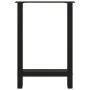 Patas de mesa de centro acero negro 2 uds 50x(72-73) cm de , Patas para mesas - Ref: Foro24-4013300, Precio: 85,28 €, Descuen...
