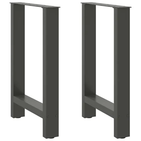Patas de mesa de centro antracita 2 uds 50x(72-73)cm acero de , Patas para mesas - Ref: Foro24-4013302, Precio: 84,91 €, Desc...