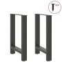 Patas de mesa de centro antracita 2 uds 50x(72-73)cm acero de , Patas para mesas - Ref: Foro24-4013302, Precio: 84,91 €, Desc...