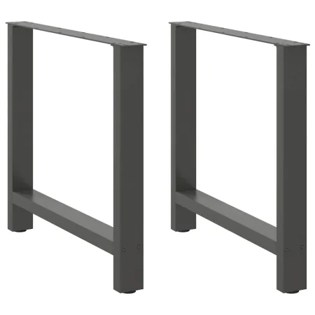 Patas de mesa de centro antracita 2 uds 80x(72-73) cm acero by , Table legs - Ref: Foro24-4013314, Price: 97,07 €, Discount: %