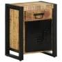 Mesitas de noche 2 piezas madera maciza rugosa mango de , Mesitas de noche - Ref: Foro24-4013560, Precio: 216,00 €, Descuento: %
