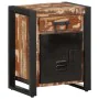 Mesitas de noche 2 uds multicolor madera maciza rugosa mango de , Mesitas de noche - Ref: Foro24-4013562, Precio: 218,88 €, D...