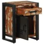Mesitas de noche 2 uds multicolor madera maciza rugosa mango de , Mesitas de noche - Ref: Foro24-4013562, Precio: 218,88 €, D...