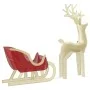 Decoración navideña reno y trineo 100 LED blanco cálido de , Luces de Navidad - Ref: Foro24-4019492, Precio: 119,79 €, Descue...