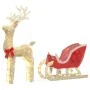 Decoración navideña reno y trineo 100 LED blanco cálido de , Luces de Navidad - Ref: Foro24-4019492, Precio: 119,79 €, Descue...