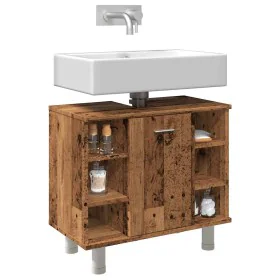 Armario de baño madera contrachapada envejecida 60x32x53,5 cm de , Muebles de baño - Ref: Foro24-856144, Precio: 66,05 €, Des...