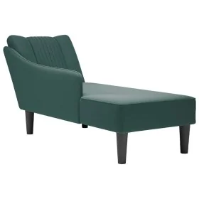 Chaise longue con reposabrazos derecho terciopelo oscuro de , Divanes - Ref: Foro24-4009794, Precio: 138,74 €, Descuento: %
