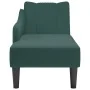 Chaise longue con reposabrazos derecho terciopelo oscuro by , Daybeds - Ref: Foro24-4009794, Price: 138,74 €, Discount: %